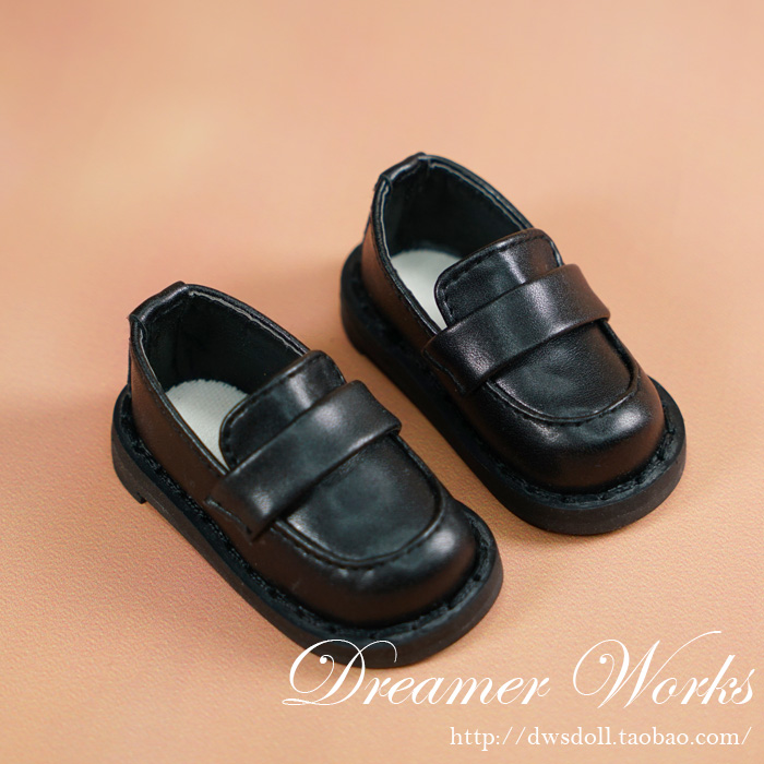 BJD 6 points 4 Doll Shoes 100 Hitch Leather Shoes Uniform Shoes Students Shoes Giant Baby 1 4 1 6 Women Not To Shoot