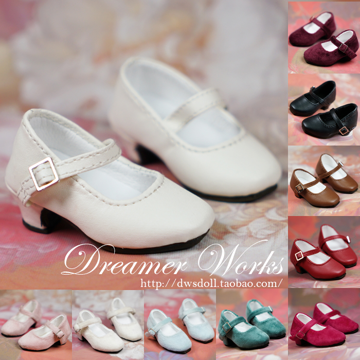 SDBJD4 Sub Dolls Shoes Eva Shoes Cute Pointed Princess Shoes Single Shoes High Heel Shoes Bear Girl Rabbit Bean 1 4