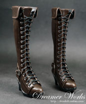 BJD SD 3 Doll Shoes Retro Pointed Strap High Heel Shoe Long Cylinder Boots Queen Boots Knight Boots 1 3