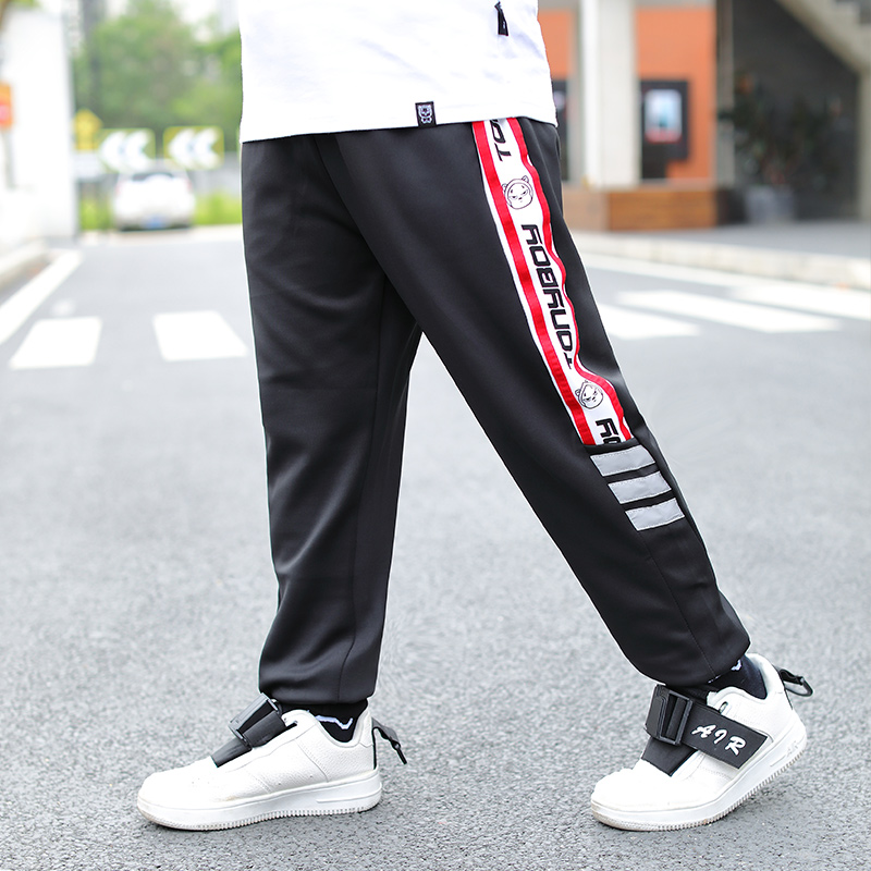 Pigtony mỡ childrens quần sweatpants rơi trẻ em béo quần áo mới chất béo cộng với quần.