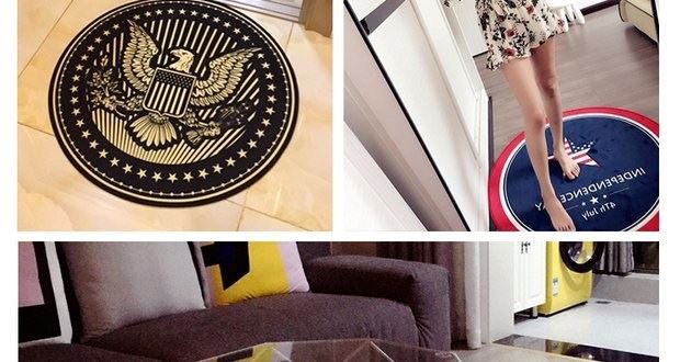 Treo giỏ máy tính pad đơn giản chân pad nhà tròn thảm tròn pad Bắc Âu pad vào hội trường trẻ em mát mẻ - Thảm tham van phong