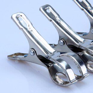 6-7CM mid-number fork clamps U stainless steel clip cotton quilts windproof sundry clothes clips