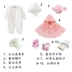 Mùa thu đông phù hợp với bé gái quần áo ấm cho bé sơ sinh trăng rằm trăm ngày tặng bé hộp quà công chúa