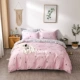 Một gia đình bốn in bông doanh nghiệp giường nhỏ vườn hoa tươi Khăn bông Bắc Âu mùa xuân giường châu Âu - Bộ đồ giường bốn mảnh