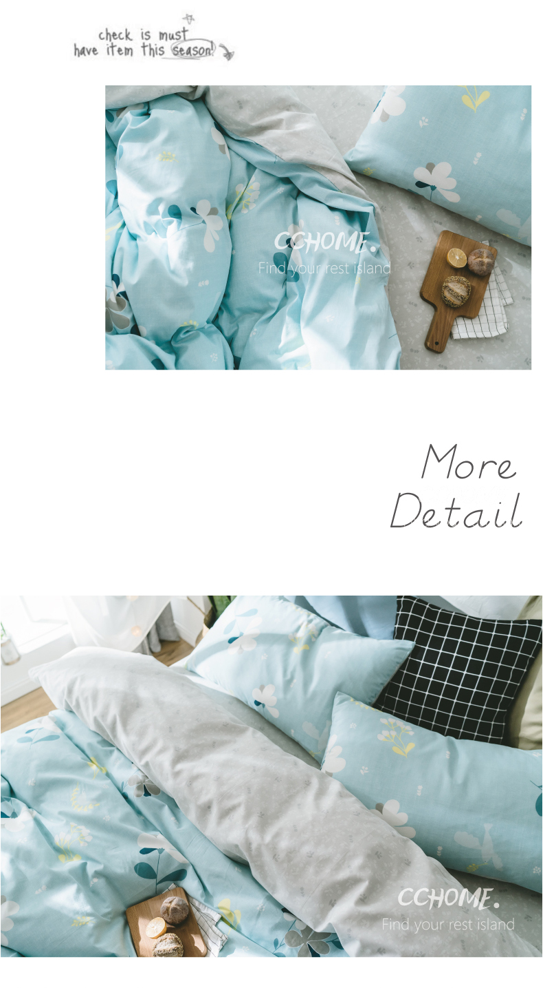 Bộ chăn ga gối đệm cotton tươi nhỏ Bộ đồ giường công chúa cotton bốn mảnh trải giường ba hoặc bốn bộ - Bộ đồ giường bốn mảnh chăn ga gối đệm cao cấp