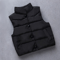 Boys and girls baby down black coat thick cotton vest kindergarten Garden clothes spring and autumn winter suit with tide