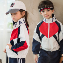 Kindergarten garden clothes Spring and Autumn Winter suits Red Sportswear childrens class clothes Primary School uniforms three sets