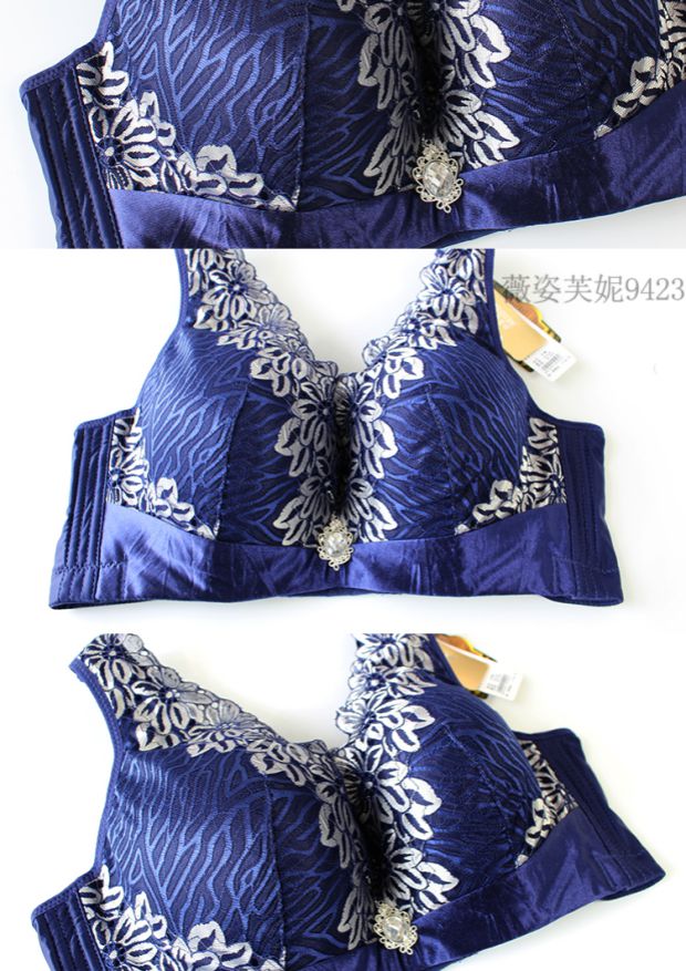 Vichy Funi 9432 tập hợp D cup kích thước lớn điều chỉnh đồ lót áo ngực mỏng áo ngực lớn ngực áo vest hàng đầu áo lót không gọng