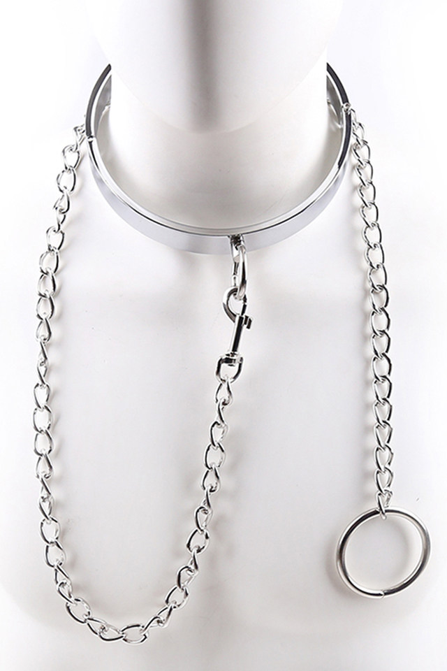 Metal torture tools milk clip traction chain collar dog chain neck cover sm couple sex toys for men and women with adult sex appliances
