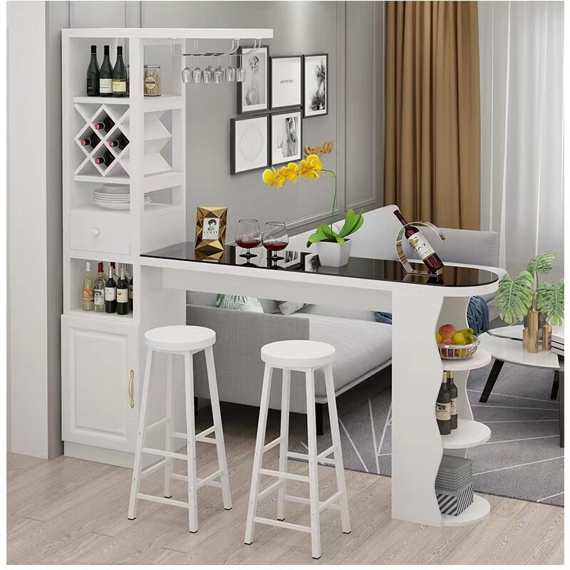 Bar Table Household Table with modern minimal wine cabinet severance cabinet dining room dining room dining room table small-size balcony high-foot table