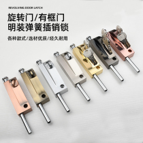 Rotating door ground lock with frame door ground insert lock aluminium alloy door bolt wood door door lock stainless steel door bolt lock