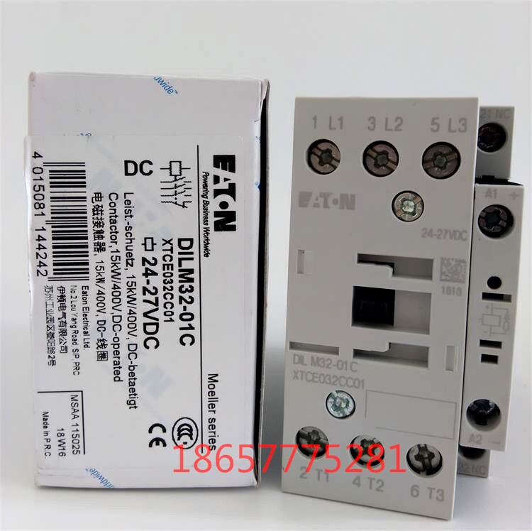 Original Eaton Muller contactor DILM32-01C DC24V DILM32-10C (24-27VDC) In stock