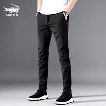 Crocodile winter casual pants men's Korean fashion Joker loose sports spring and autumn slim small foot long pants men's pants