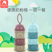 Baby milk powder split box out portable large-capacity savings milk powder box sealed layered baby milk powder grid