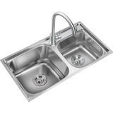 厨卫邦 Кухня 304 раковина из нержавеющей стали двойной слот -пакет интегрированный литья густого стира