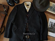 Remains 1920s vintage tweed suit jacket British imported pure wool old era European immigrants