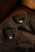 Remains British Pure Wool 1940s retro outdoor warm round neck pullover sweater fit base