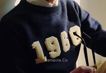 Remains 1968 evergreen vines campus IVY sweaters thick imported wool vintage round neckline headsets male and female