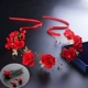 Cô dâu vương miện 2018 mới phù dâu headband toast váy trang sức cưới Hàn Quốc siêu cổ tích với phụ kiện tóc đỏ kẹp tóc càng cua