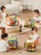 Baby Hand Drumming Activity Cube with Music, Montessori Educational Toy for Children, Suitable for Babies over 6 Months