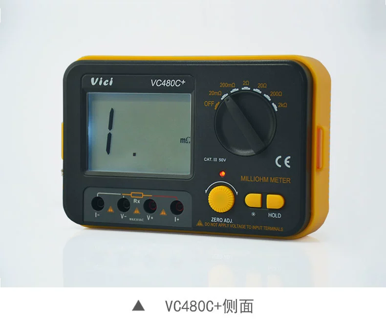 Vicht VC480C kỹ thuật số milliohmmeter VICI microohmmeter chính xác đến 0,01 điện trở thấp bút thử nguồn điện