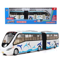 Двойной фестивальный туристический автобус (синий)