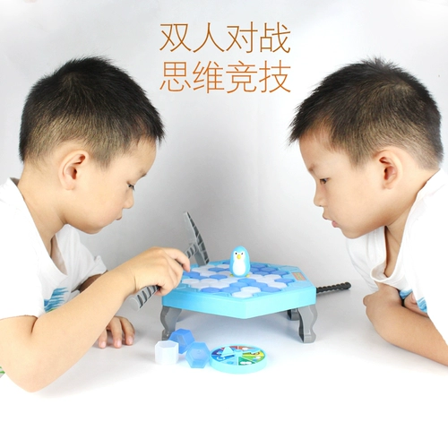 Игрушка, интеллектуальные детские кубики льда, настольная игра для мальчиков, пингвин, мозговой штурм
