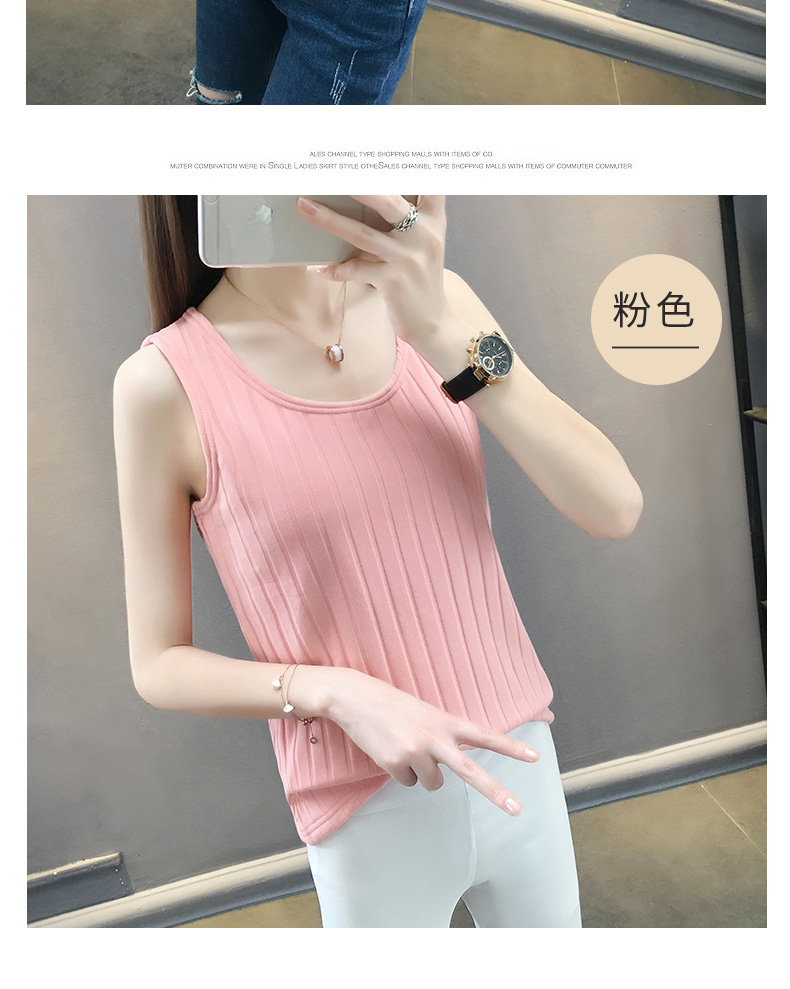 Mùa thu và mùa đông ấm áp vest nữ dày cộng với nhung lạnh đáy áo cơ thể bó sát cơ thể học sinh không tay ngắn cotton sling áo voan kiểu