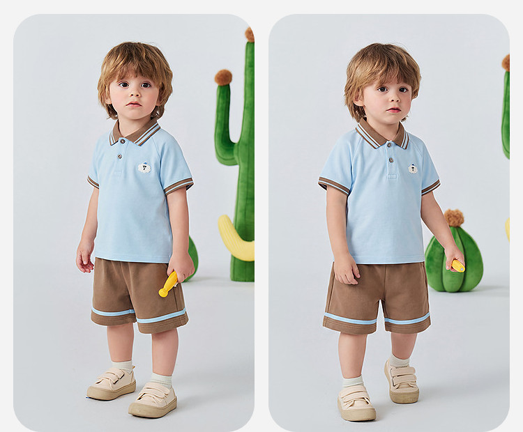 Mini Bala Polo Short-Sleeved Vest Set — 26