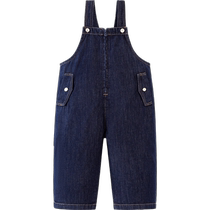 (Same style in the mall) Mini Balabala Girls Overalls New Baby Slim Fit Childrens Long Pants