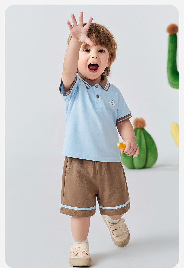 Mini Bala Polo Short-Sleeved Vest Set — 25