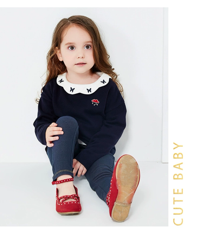 Mini Balla Balla Girls Jeans Baby Spring and Autumn Quần legging thun mùa xuân và quần cho bé quần bò đẹp cho bé