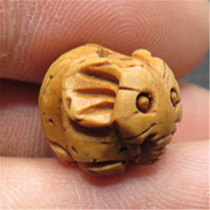 Peach Nut Carving Peach Basket Pure Hand-carved Peach Basket Wenwan Elephant Wild Peach Hu Craft Bracelet Pendant Accessories