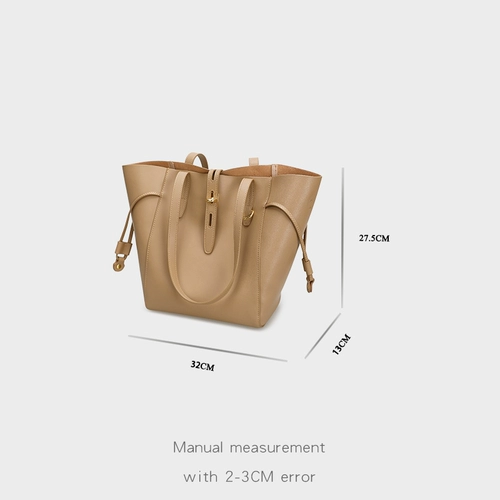 Кожаная сумка через плечо, вместительная и большая сумка на одно плечо, коллекция 2023, из натуральной кожи