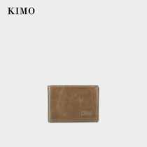 KIMO new new womens bag spring and summer fashion leather cowhide mens universal card bag driving kit