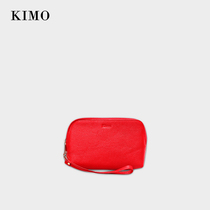 KIMO new hand bag European and American large capacity leather women zipper wallet coin purse key case