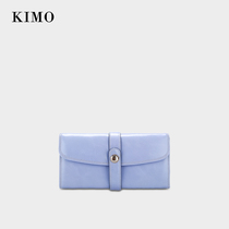 KIMO new womens wallet spring and summer European and American leather wax leather cowhide Korean wallet wallet wallet