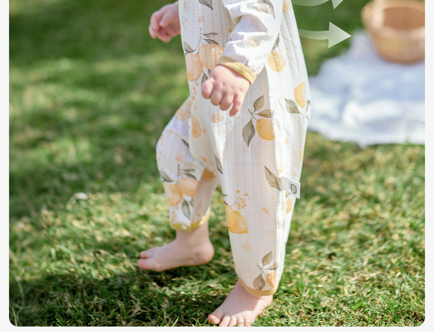 欧孕[果冻凉]婴儿衣服夏季薄款纯棉连体衣宝宝长袖睡衣哈衣空调服 — 13