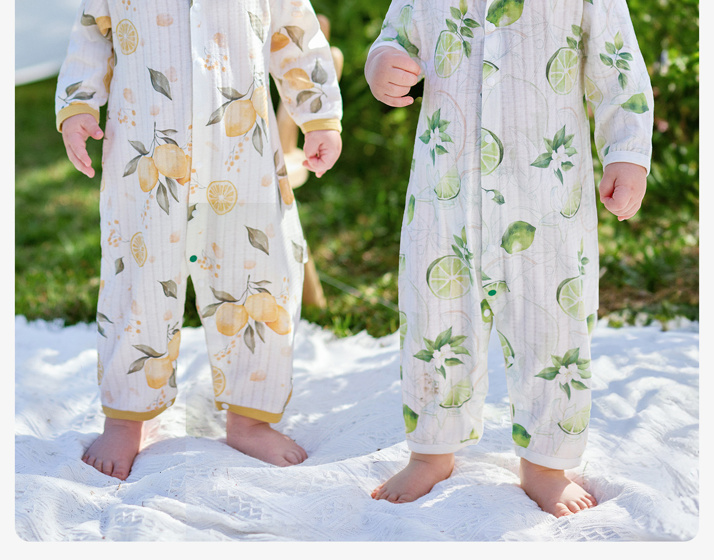 欧孕[果冻凉]婴儿衣服夏季薄款纯棉连体衣宝宝长袖睡衣哈衣空调服 — 17