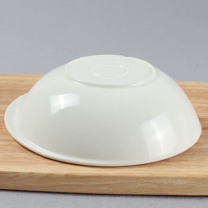 Hotel tableware abnormity bowl of pure white Korean creative household ceramic bowl dish jinbi round bowl of noodles bowl of cold dish bowl