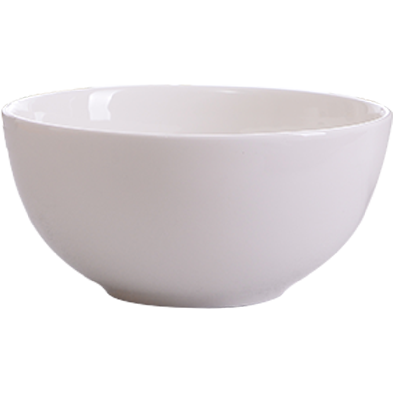 Ipads China tableware pure white household ipads China large rainbow such as bowl soup bowl the bowl of a pipe to use big job