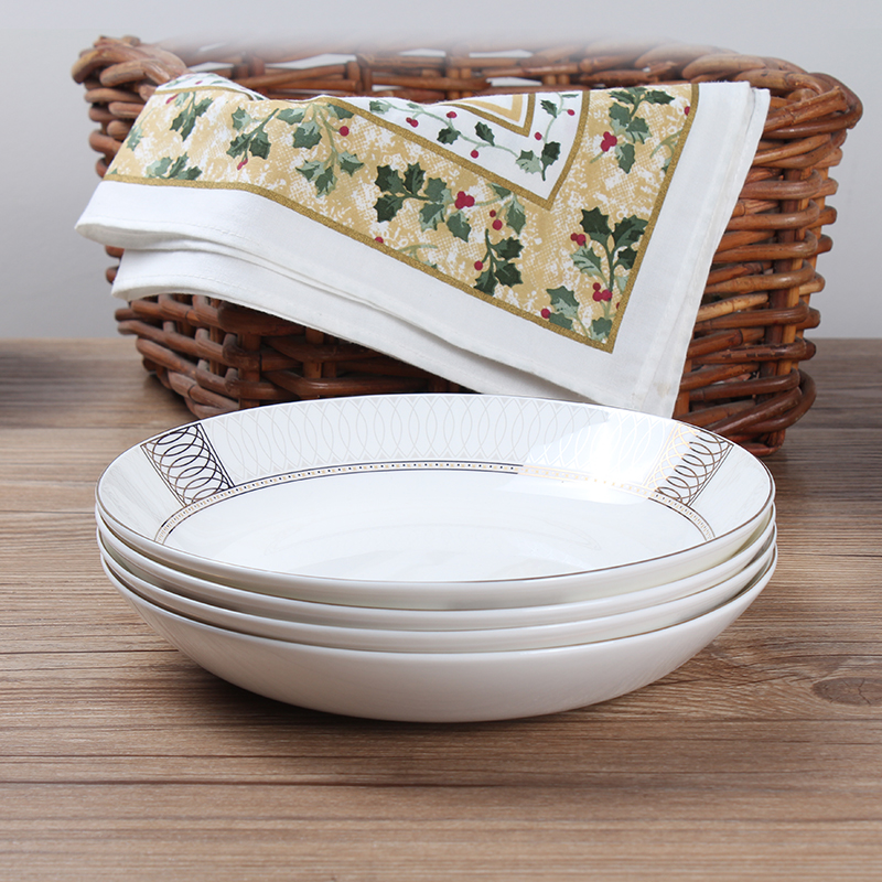 European style up phnom penh ceramic ipads China tableware creative dishes suit dish dish dish home plate LIDS, deep dish