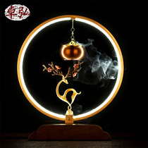 Zhuohiro Home Sandalwood Stove Bronze Deer Incense Stove Tea Dau Mei Flowers Deer Incense Stove Indoor Suspension Hostow Creative Furnishing