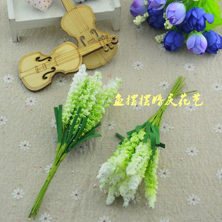 DIY vòng hoa chất liệu hoa giả hoa oải hương PE sao cô dâu boutonniere cổ tay hoa trang trí đám cưới hoa - Hoa nhân tạo / Cây / Trái cây hoa giả để bàn