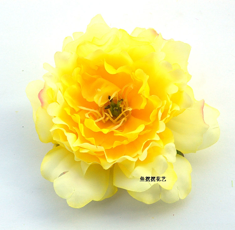 Tự làm mô phỏng hoa lớn hoa mẫu đơn hoa mũ quần áo túi trang trí hoa đạo cụ chụp ảnh hoa 12CM - Hoa nhân tạo / Cây / Trái cây chậu hoa giả để bàn