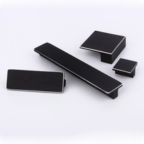 Rectangular black handle Square Modern simple wardrobe Kitchen cabinet Brass handle Cabinet door drawer handle