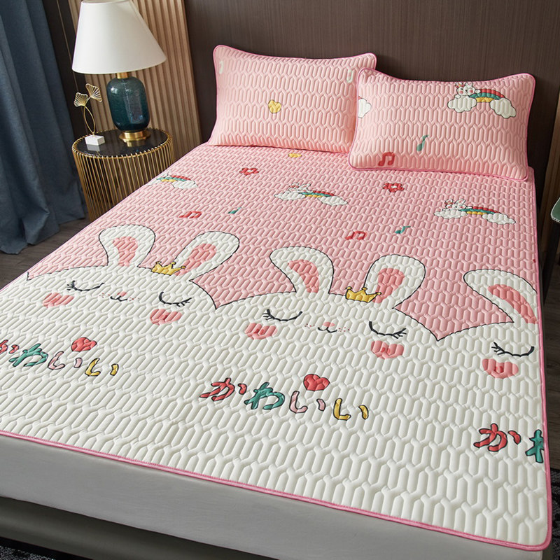 Thai Ice Silk Latex Cool Mat Summer Children Baby available Air conditioning Soft bed Sofa Bed with machine washable wash t
