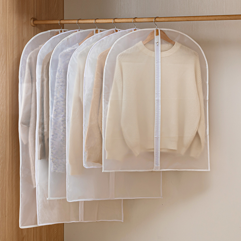 Clothing dust cover Hanging bag clothing anti-dust bag Hanging down clothes suit jacket Home Wardrobe Big Coat Bag