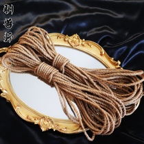 (Japanese-style processed hemp rope) free tutorial binding hemp rope art fun mercerized cotton rope recipe handmade