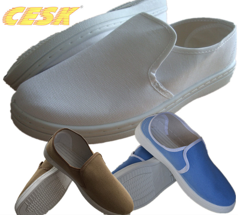 PVC hard bottom canvas towel shoes dust-proof static dust-free clean room work shoes clean shoes dust-free shoes clean